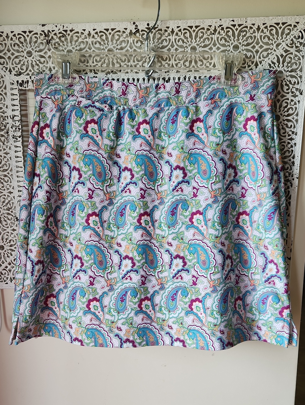 Peter Millar sz M E4 spf Paisley Multicolor Golf Skort